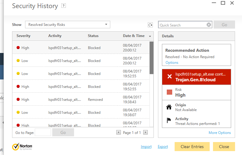 My AntiVirus History