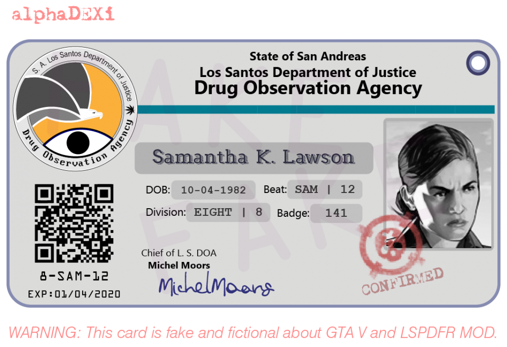 DOA Agents ID card