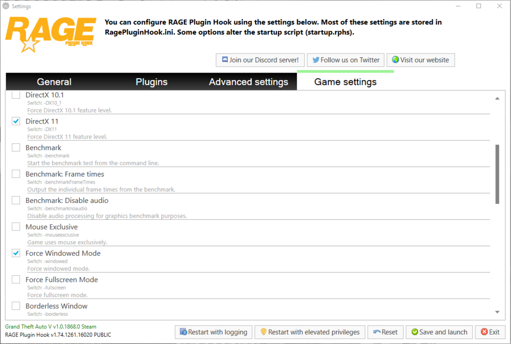 RPH Settings view.PNG