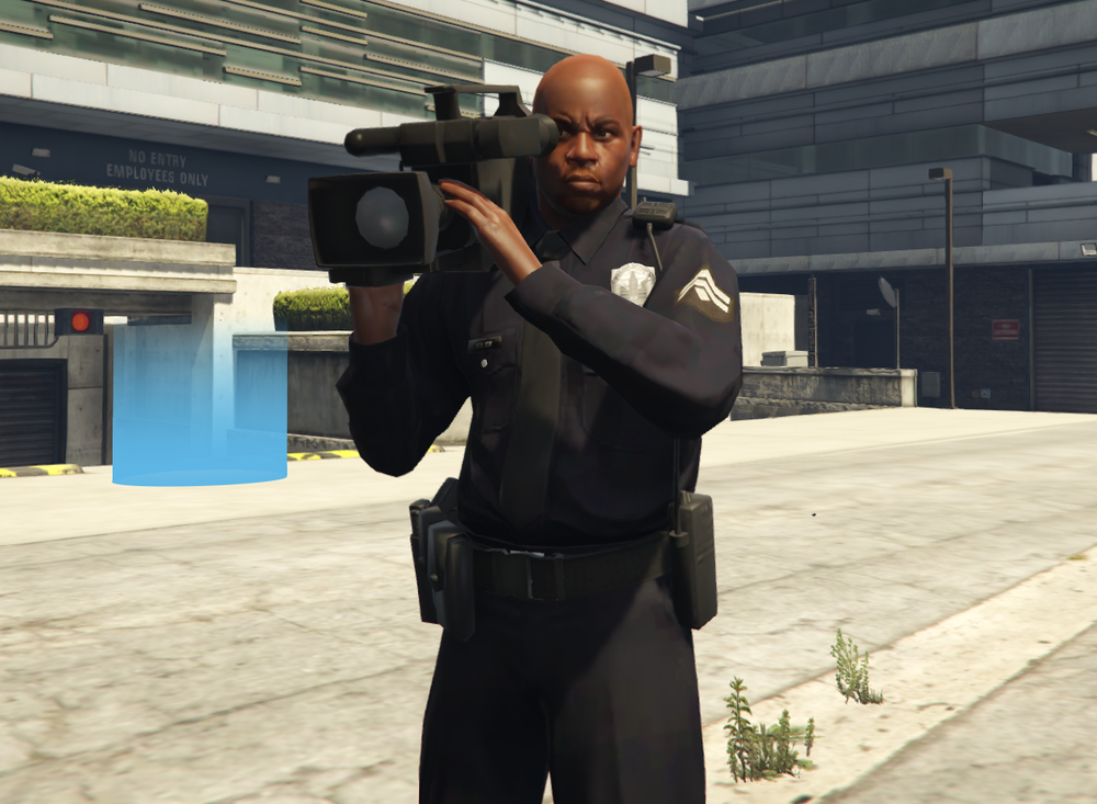 In-game showcase of Cop with a Camera