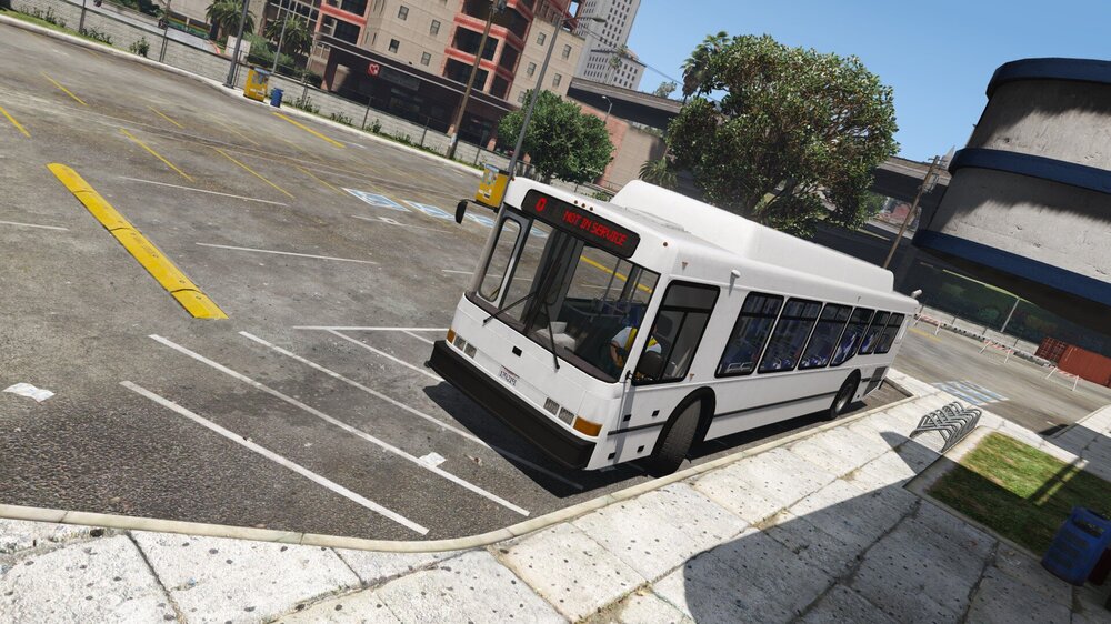 Could contain: outdoor, vehicle, sky, land vehicle, bus, road, ground, mode of transport, transport, wheel, tree, sidewalk, street, parked, city, curb, van