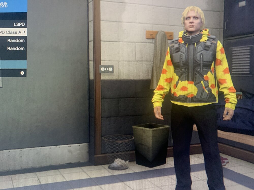 Could contain: clothing, person, footwear, human face, outerwear, trousers, subway, indoor, standing, jacket