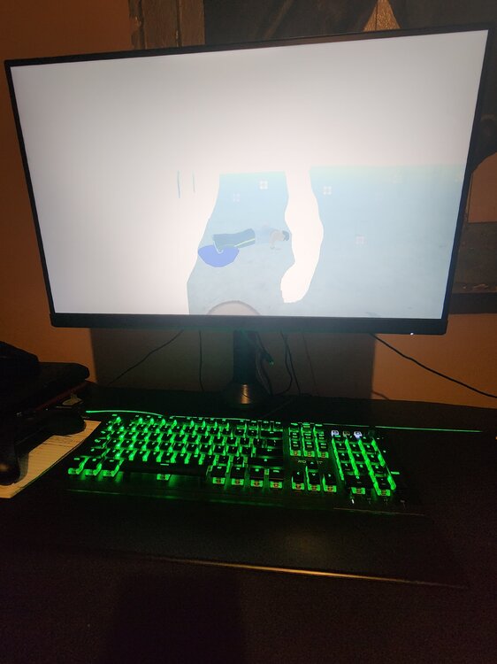 Could contain: text, electronics, indoor, display device, computer monitor, monitor, electronic device, output device, computer hardware, personal computer, computer, flat panel display, input device, display, peripheral, led-backlit lcd display, personal computer hardware, computer keyboard, multimedia, computer component, office equipment, computer terminal, desktop computer, screen, wall, keyboard