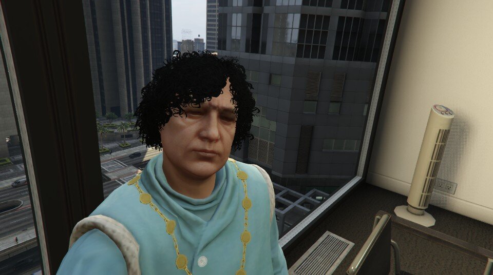 Could contain: human face, person, clothing, building, screenshot, window, indoor