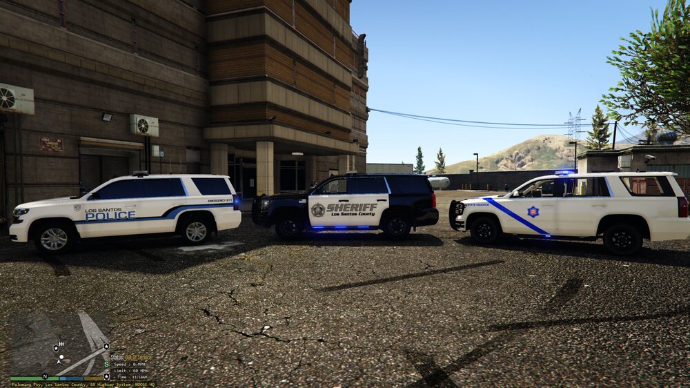 Could contain: vehicle, land vehicle, outdoor, wheel, tire, transport, sky, building, automotive exterior, car, auto part, ground, sport utility vehicle, police car, police, parked, van, street