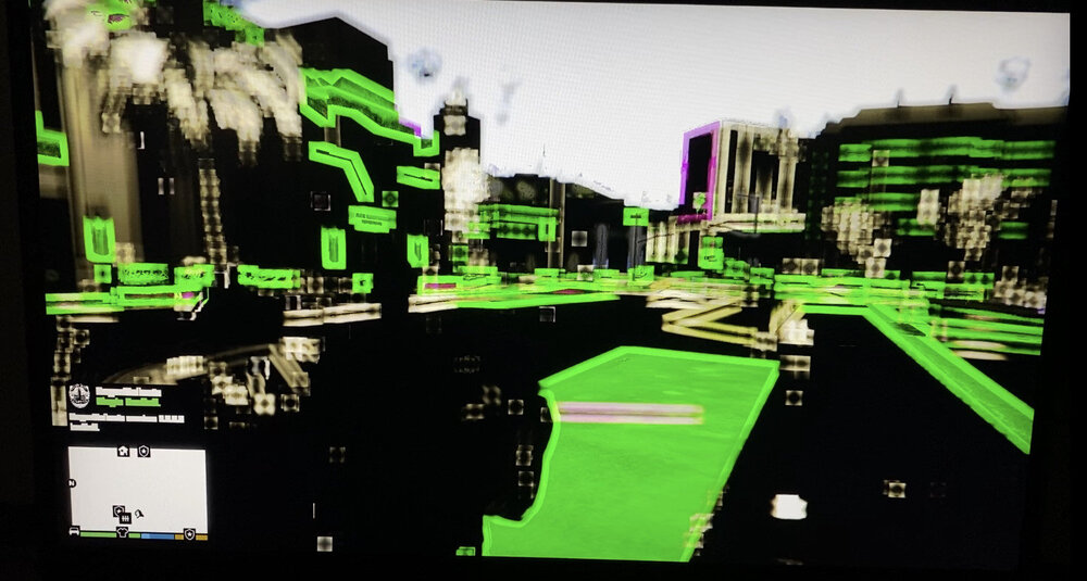 Could contain: screenshot, green, display