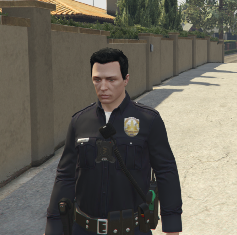 Could contain: person, outdoor, man, clothing, police officer, human face, security, official, law enforcement, military uniform, ground