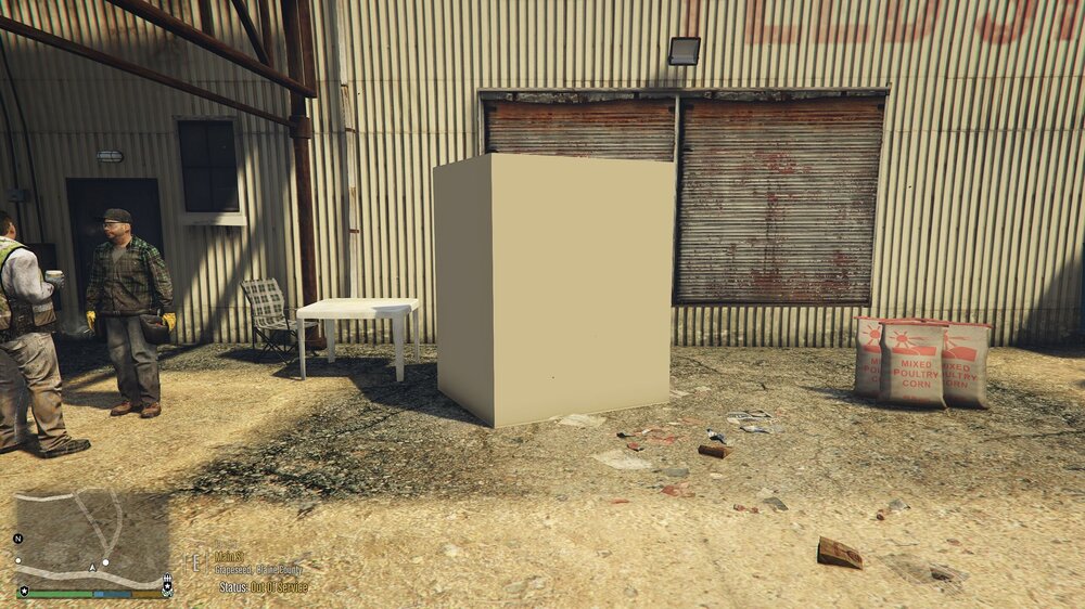 Could contain: building, ground, clothing, outdoor, man, person, capsule