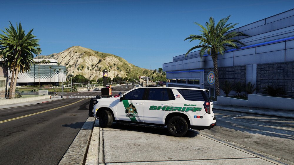 Could contain: vehicle, land vehicle, outdoor, sky, wheel, road, transport, tree, tire, car, van, street, palm, parked