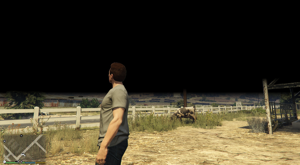 Could contain: outdoor, clothing, person, fence, grass, ground, sky, plant