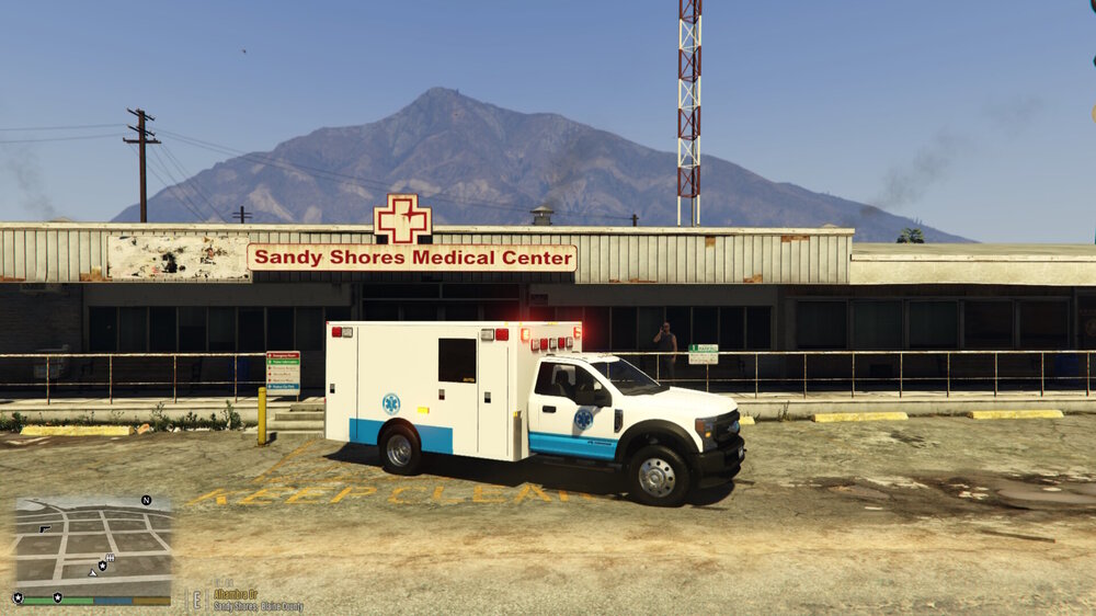 Could contain: outdoor, vehicle, sky, wheel, land vehicle, mountain, truck, tire, transport, van, parked, ground, parking, trailer