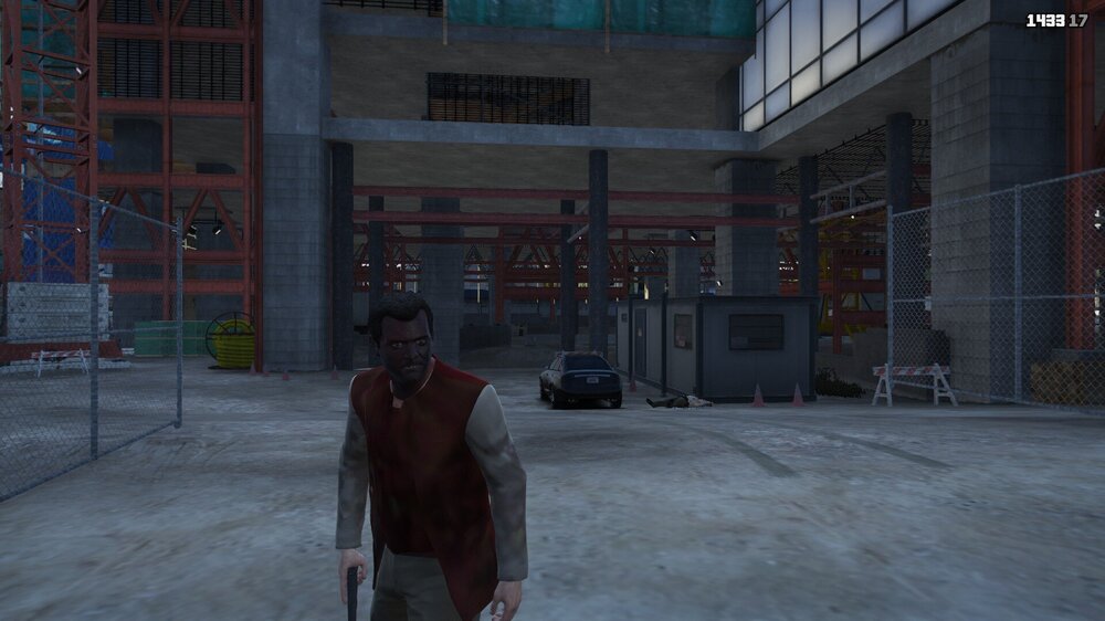 Could contain: building, clothing, screenshot, pc game, digital compositing, person, ground