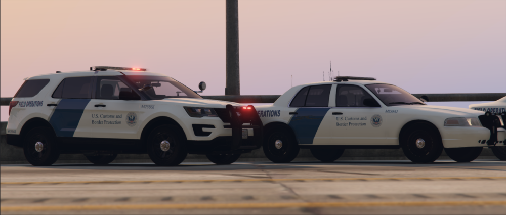 Could contain: land vehicle, wheel, outdoor, transport, sky, tire, law enforcement, car, police car, emergency service, emergency vehicle, road, police, parked, vehicle