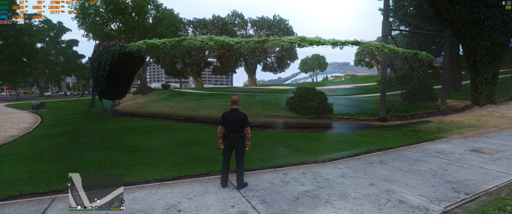 Could contain: outdoor, plant, sky, tree, park, landscaping, sport, grass, lawn, golf, ground