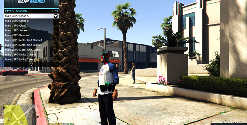 Could contain: outdoor, tree, sky, plant, clothing, building, sidewalk, person, street, city