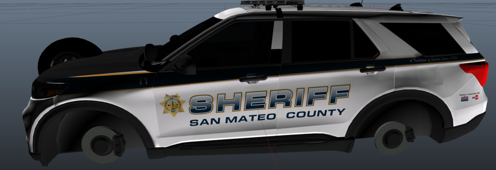 Could contain: vehicle, land vehicle, transport, wheel, text, tire, outdoor, car, roof rack, auto part, sport utility vehicle, automotive luggage rack, automotive carrying rack, automotive exterior, police car, ford, police, bumper