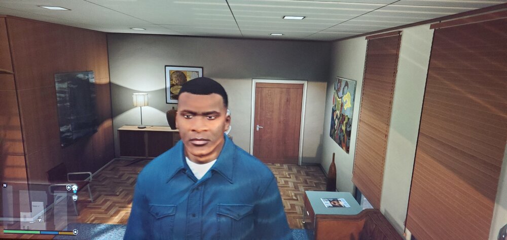 Could contain: person, clothing, human face, indoor, wall, man, ceiling, table