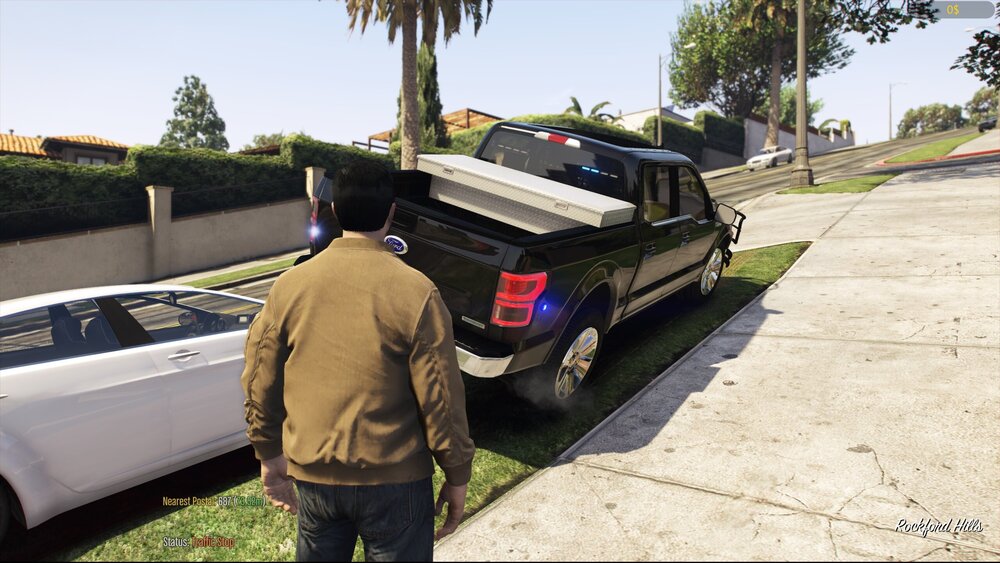 Could contain: outdoor, vehicle, land vehicle, wheel, sky, tire, person, tree, clothing, automotive exterior, auto part, car, road, motor vehicle, pickup truck, man, ground, grass, parked