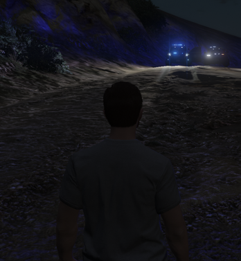 Could contain: hiking, clothing, screenshot, outdoor, person, ground, mountain, night