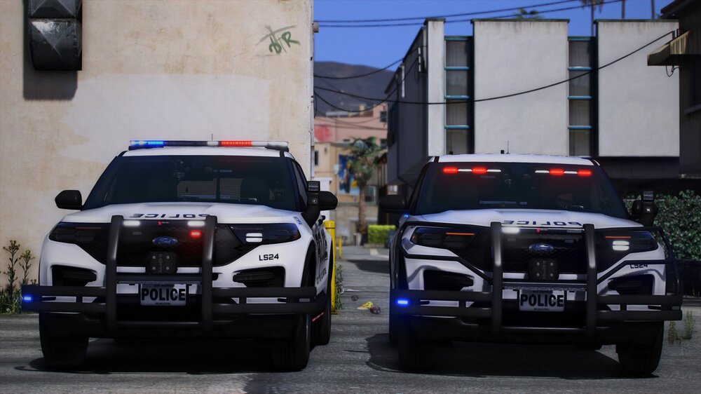 Could contain: land vehicle, vehicle, wheel, outdoor, tire, building, vehicle registration plate, police, auto part, automotive exterior, law enforcement, bumper, sport utility vehicle, police car, transport, motor vehicle, emergency service, compact sport utility vehicle, automotive lighting, road, car, street, parked