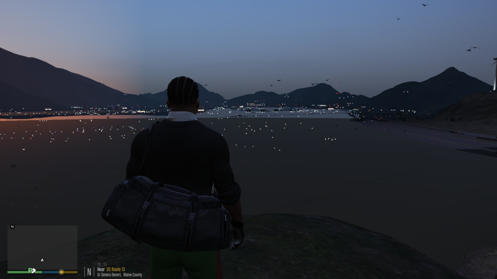 Could contain: sky, water, hiking, clothing, mountain, outdoor, person