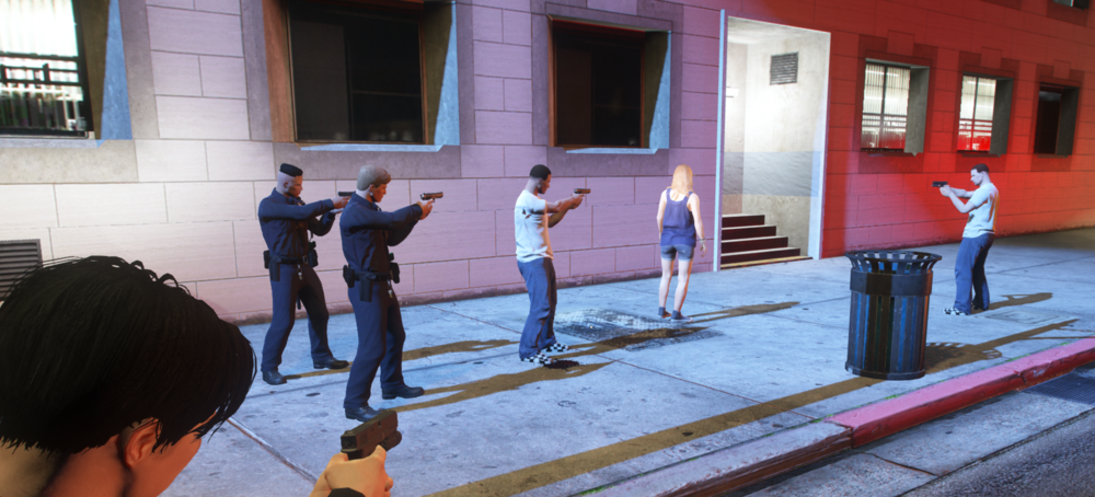 Could contain: clothing, person, footwear, building, outdoor, man, window, ground, people, jeans, street, group, sidewalk