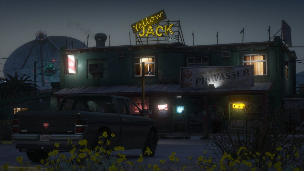 Could contain: sky, outdoor, vehicle, land vehicle, house, night