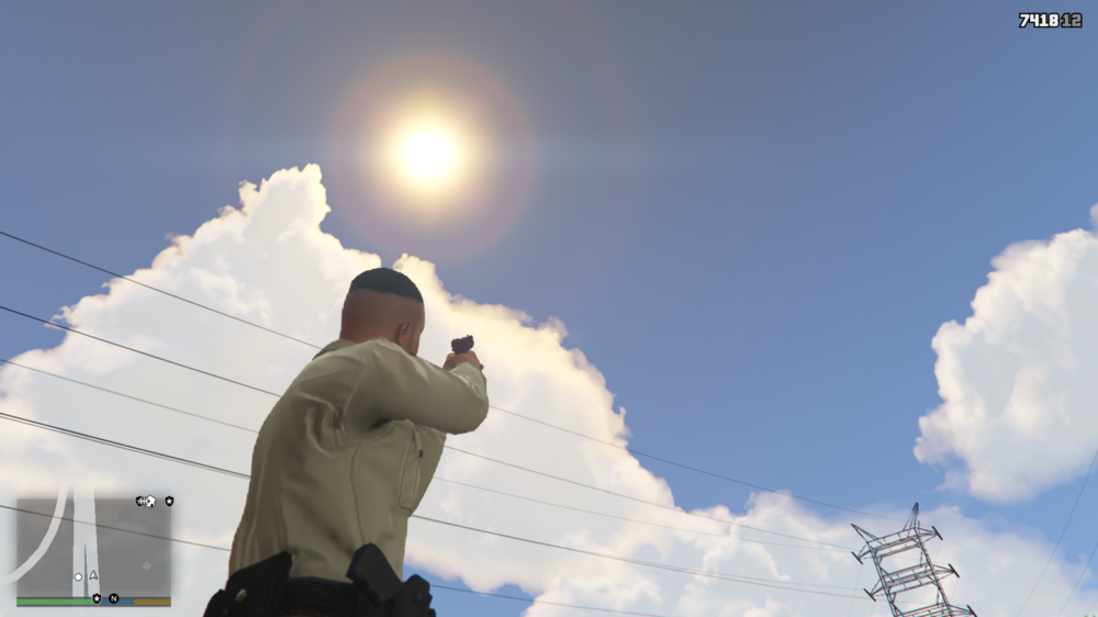 Could contain: sky, person, cloud, outdoor, clothing, backlighting, man, pylon