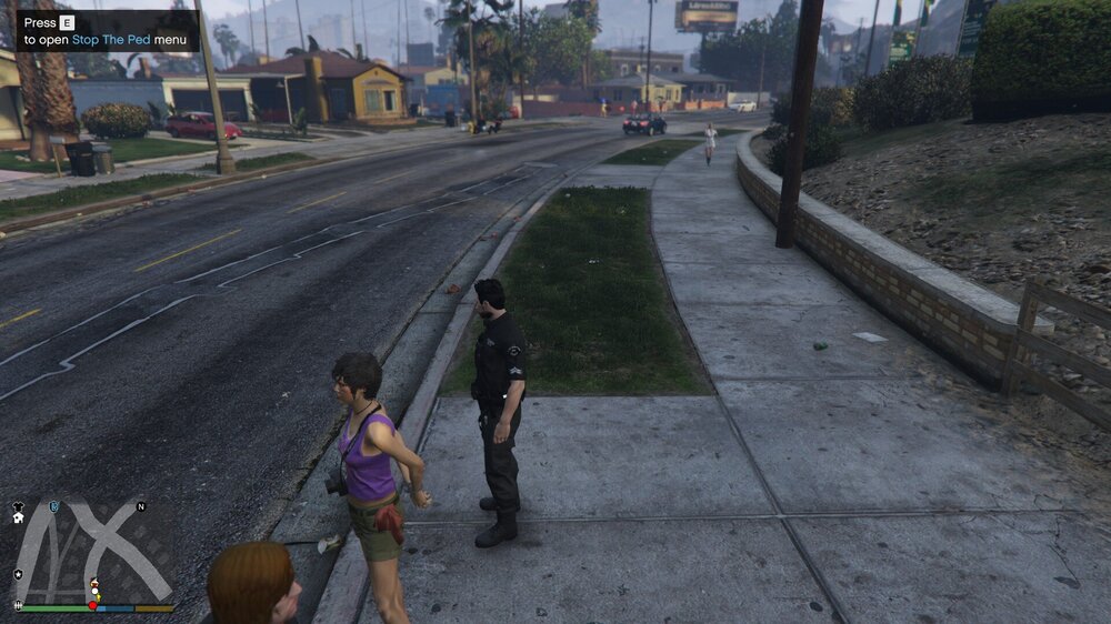 Could contain: outdoor, tree, clothing, road, way, sky, road surface, thoroughfare, ground, person, street, roadway, track