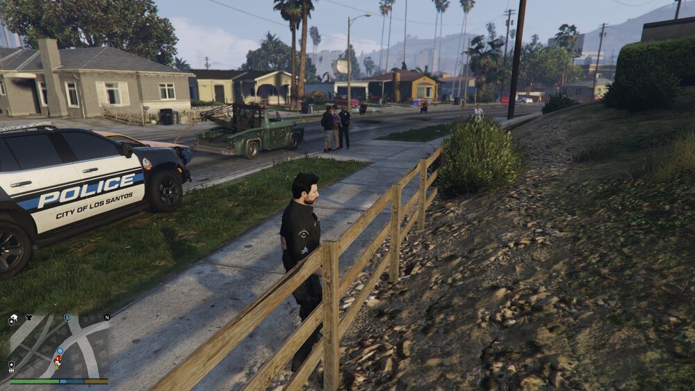 Could contain: outdoor, tree, sky, land vehicle, vehicle, road, ground, wheel, street, grass, person, track