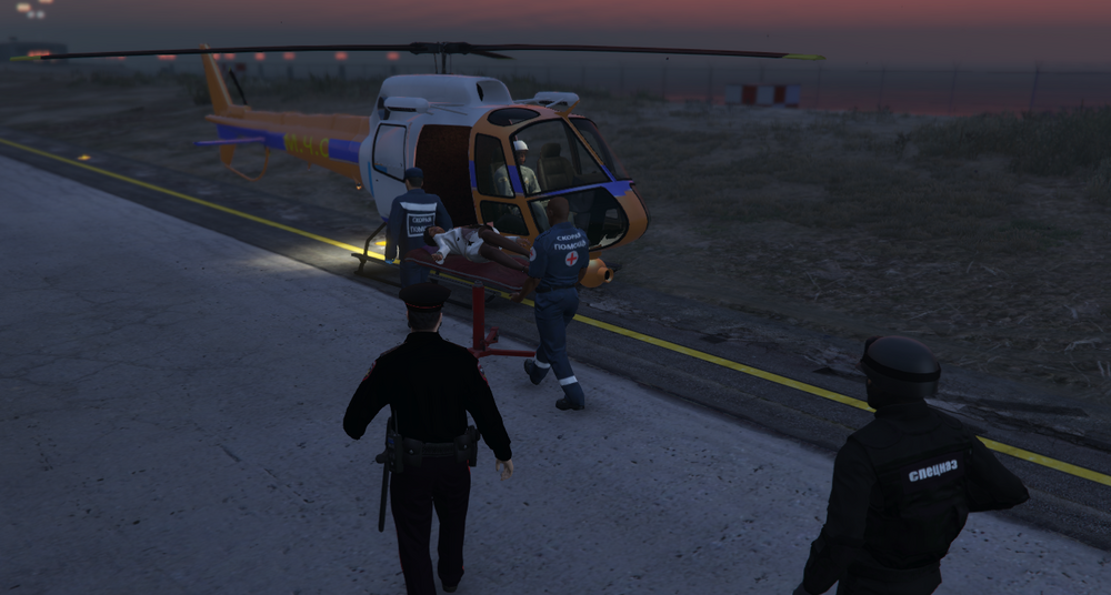 Could contain: outdoor, sky, vehicle, pc game, ground, aircraft, person, helicopter