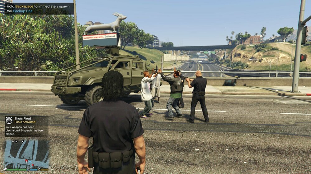 Could contain: outdoor, weapon, text, vehicle, clothing, land vehicle, sky, tank, wheel, screenshot, tree, combat vehicle, military, military vehicle, transport, person