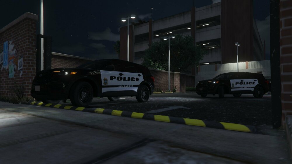 Could contain: vehicle, outdoor, land vehicle, wheel, sky, tire, car, building, road, auto part, street, police, night, light