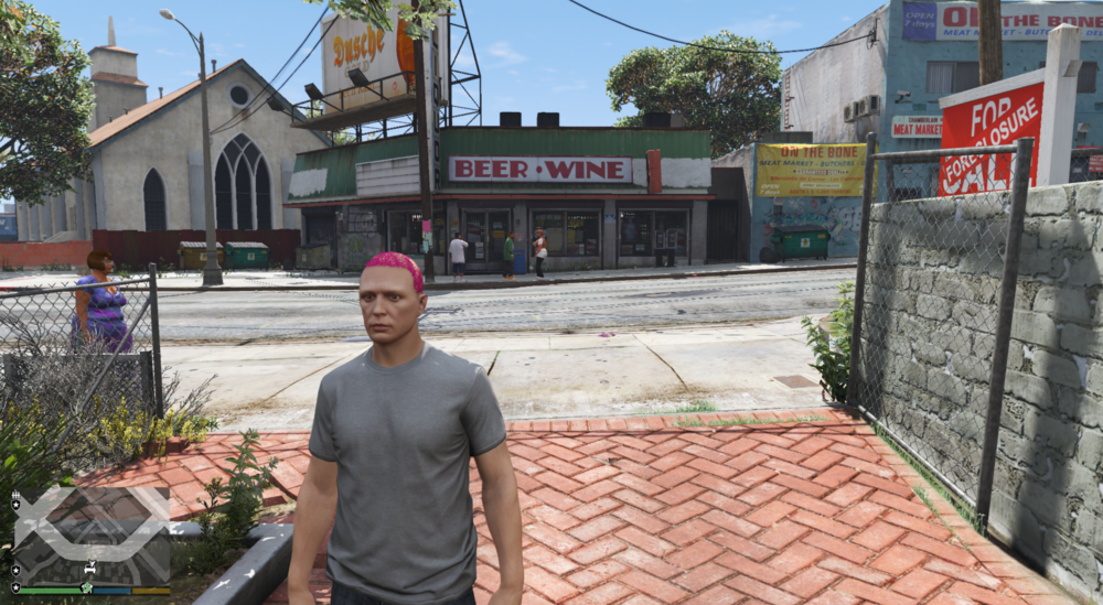 Could contain: outdoor, clothing, building, sky, plant, tree, house, person, man, ground, street