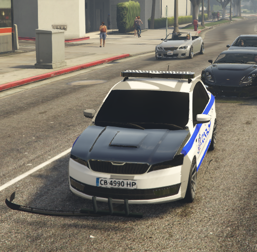 Could contain: vehicle, land vehicle, outdoor, wheel, text, road, vehicle registration plate, car, tire, automotive design, transport, mid-size car, automotive exterior, auto part, family car, bumper, motor vehicle, street, ground, police