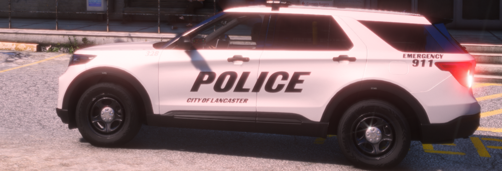 Could contain: vehicle, land vehicle, wheel, tire, text, police, auto part, transport, outdoor, car, sport utility vehicle, bumper, automotive exterior, automotive tire, fender, motor vehicle, police car, ford, law enforcement, compact sport utility vehicle, road, parked