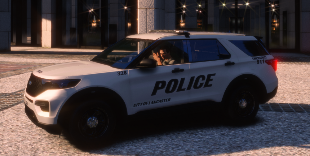 Could contain: vehicle, land vehicle, wheel, tire, outdoor, transport, bumper, auto part, sport utility vehicle, car, automotive exterior, fender, automotive tire, compact sport utility vehicle, text, ground, police, parked