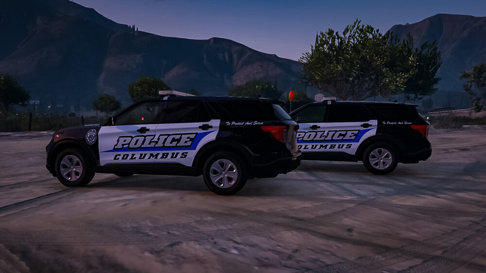 Could contain: vehicle, tire, wheel, land vehicle, outdoor, transport, sport utility vehicle, auto part, bumper, automotive tire, sky, automotive exterior, compact sport utility vehicle, mountain, car, fender, road, ground, suv, parked, police