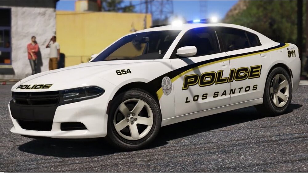 Could contain: vehicle, wheel, land vehicle, outdoor, tire, mid-size car, auto part, full-size car, automotive design, sports sedan, road, alloy wheel, sports car, bumper, performance car, car, street, police