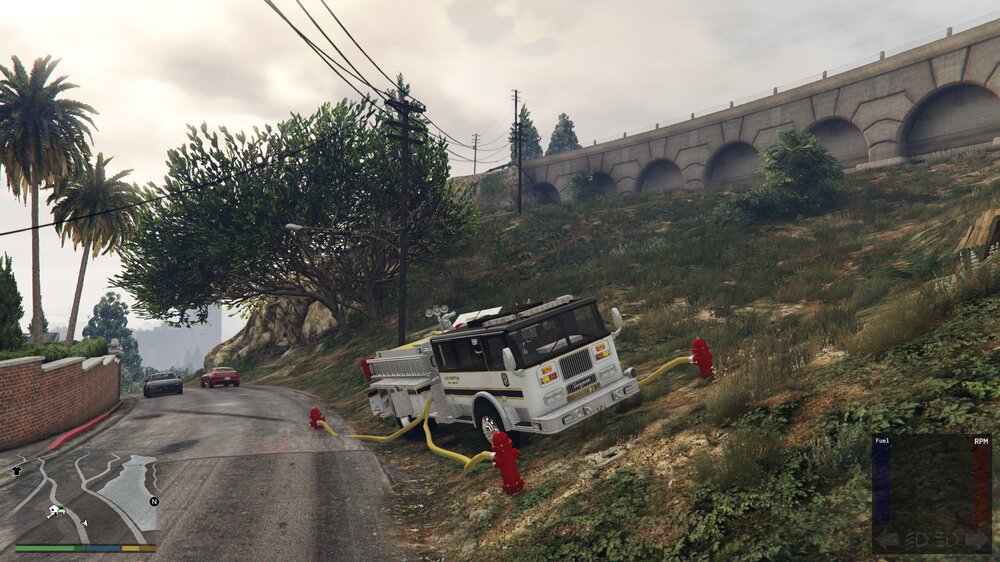 Could contain: outdoor, sky, land vehicle, vehicle, tree, cloud, bus, plant, grass, street, travel