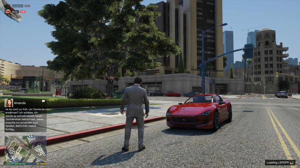 Could contain: outdoor, land vehicle, vehicle, road, sky, wheel, sports car, supercar, person, red, street, car, ground