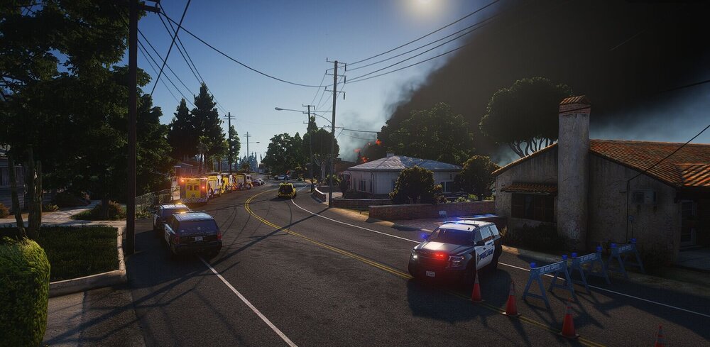 Could contain: outdoor, sky, land vehicle, tree, vehicle, car, house, street light, road, ground, parked, street