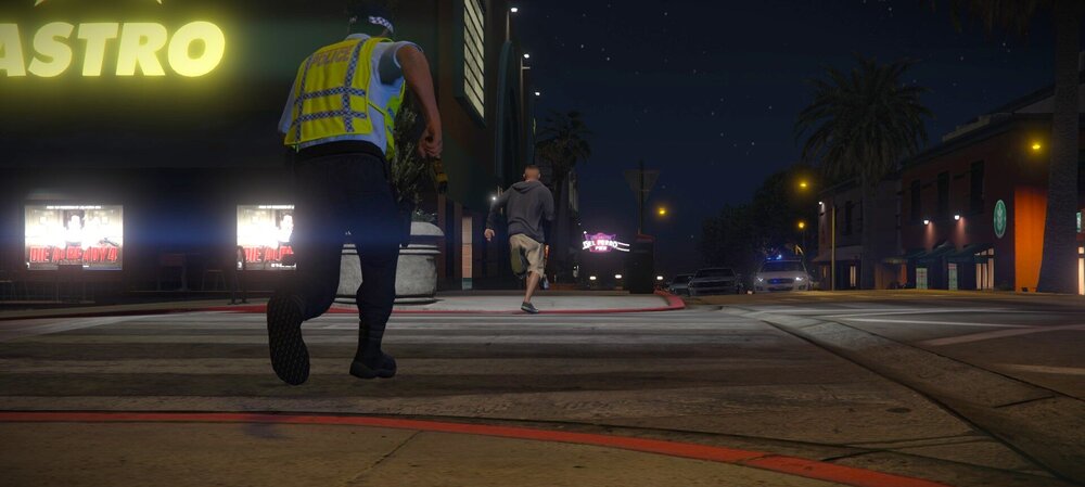 Could contain: outdoor, sky, street light, street, road, night, electricity, light, sign, person