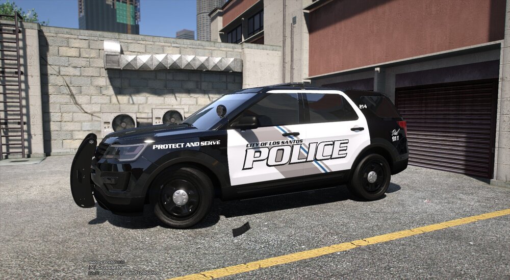 Could contain: tire, vehicle, land vehicle, wheel, outdoor, auto part, text, building, automotive tire, fender, motor vehicle, road, automotive exterior, transport, bumper, sport utility vehicle, street, police, parked, car