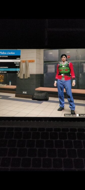 Could contain: clothing, footwear, screenshot, person, jeans, cartoon