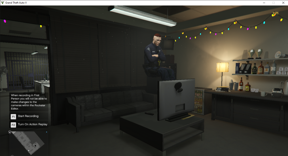 Could contain: indoor, wall, furniture, screenshot, cabinetry, interior design, ceiling, person