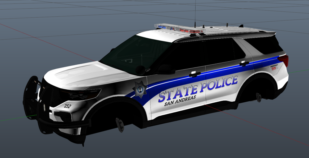 Could contain: vehicle, land vehicle, wheel, tire, transport, car, auto part, police car, automotive exterior, text, bumper, sport utility vehicle, roof rack, outdoor, police