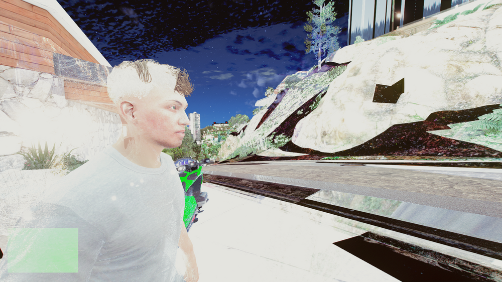 Could contain: clothing, person, tree, screenshot, sky, human face, outdoor, anime, snow