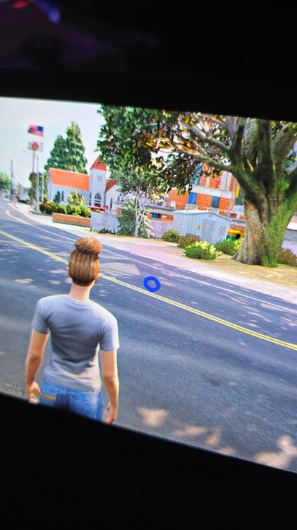 Could contain: outdoor, tree, clothing, road, person, toddler, street, boy