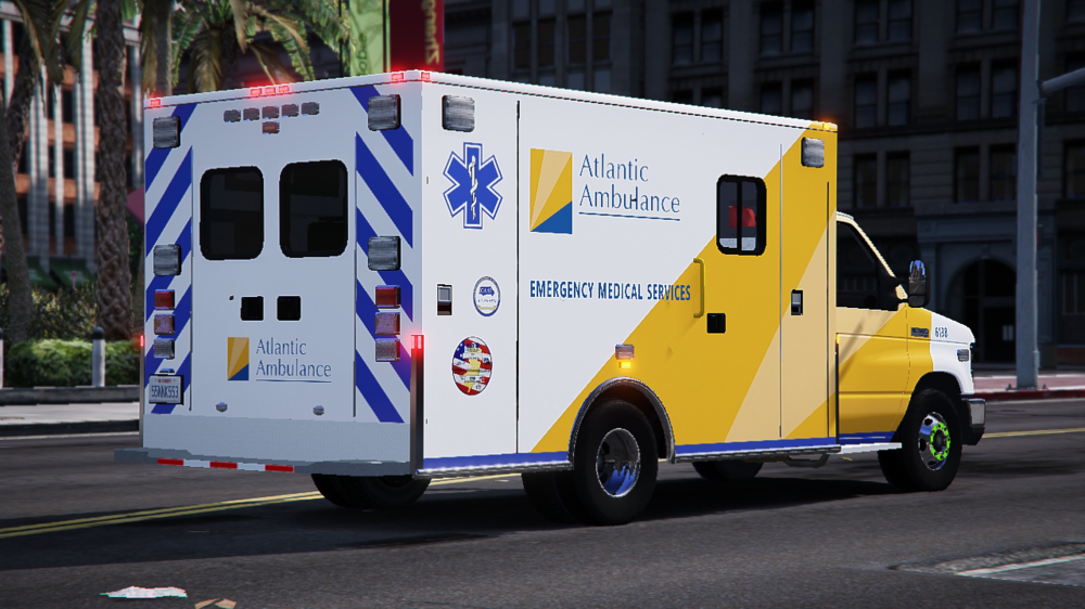 Could contain: vehicle, transport, land vehicle, wheel, outdoor, road, text, mode of transport, light commercial vehicle, emergency vehicle, street, van, ambulance